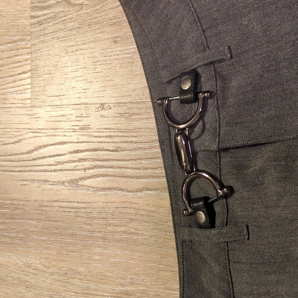 Disturbia Herringbone Tailored Trousers Size 8 New - Picture 4 of 5